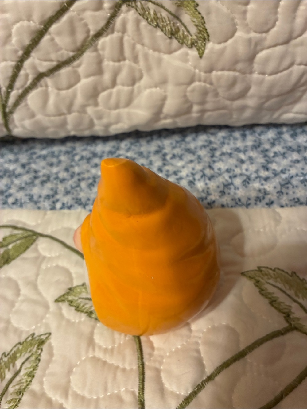 Small Yellow Ceramic Gnome Figurine - Picture 5 of 9